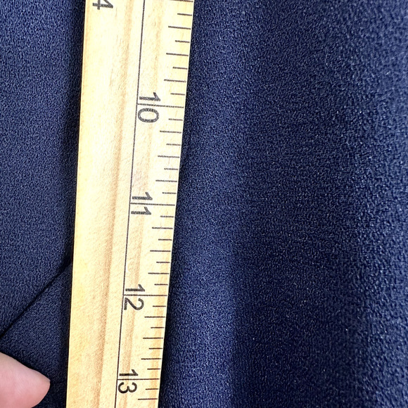 Talbots Pants Womens 14P Blue Pleated Tapered Leg Vintage Nautical Preppy Career - Picture 4 of 7